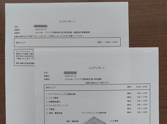 スコアレポート